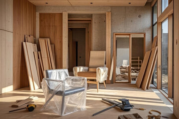 Unfinished Luxury Home Interior Design