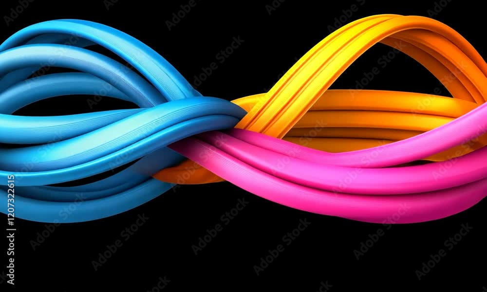 Poster tech art abstract creative colorful fluid kv visual design
