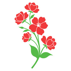 A colorfully beautiful spring flower collection vector 