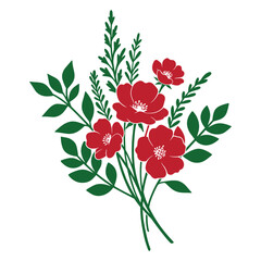 A colorfully beautiful spring flower collection vector 