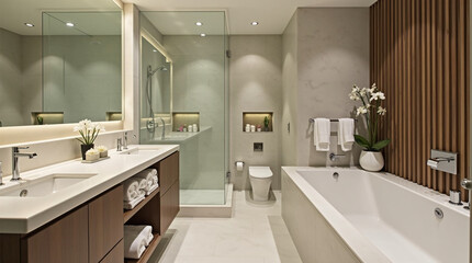 Contemporary Bathroom Oasis