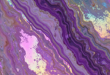 Fototapeta premium A purple and gold swirl pattern with a gold and purple hue. The pattern is very intricate and has a lot of detail