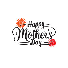 Happy mother's day lettering collection set, Happy Mothers Day lettering set. Handmade calligraphy vector illustration. Mother's day card with heart