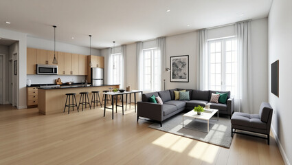 Urban Apartment with Open Floor Plan