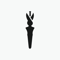Vector Illustration of a Symbolic Wrench-Pliers Tool