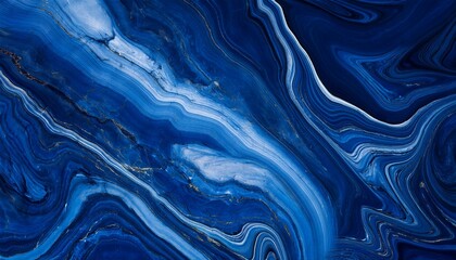 Elegant abstract background with blue marble veins. Generated image
