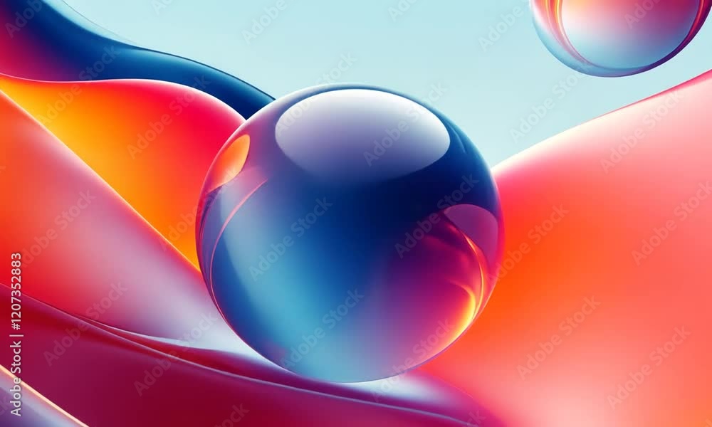 Poster tech art abstract creative colorful fluid kv visual design