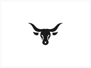 Long horn logo design , vector , illustration and isolate template .