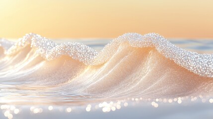 Serene Sunset Wave: A Breathtaking Ocean Moment