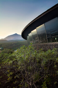 Stunning vista of Mt. Teide from El Tanque, Tenerife