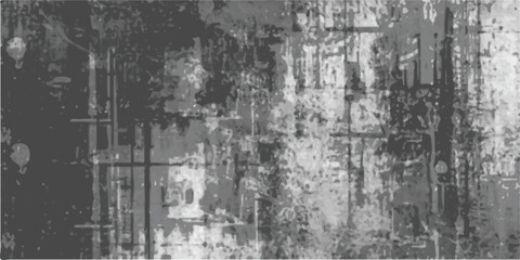 Grunge overlay textures with dust grain isolated on white background. Distressed vintage banner frame. Set of vector paint brush stroke, ink splash and grungy decoration elements for social media. 
