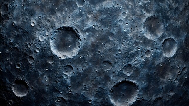 A Close Up View Of A Cratered Moonscape