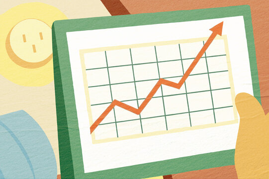 Graphic showing growth in renewable energy trends