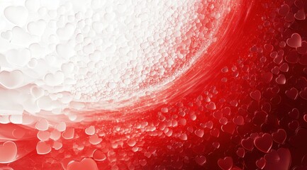 Abstract Red and White Circular Pattern Background Texture