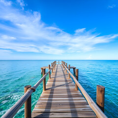 Obraz premium pier on the sea