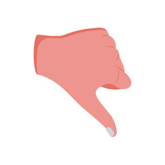 Dislike Hand Gesture Icon, Vector illustration