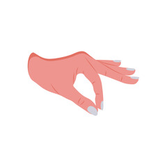 Plucking Hand Gesture Icon, Vector illustration
