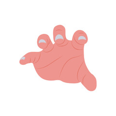 Hand Reaching Out Hand Gesture Icon, Vector illustration
