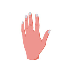 Back Side of Hand Hand Gesture Icon, Vector illustration