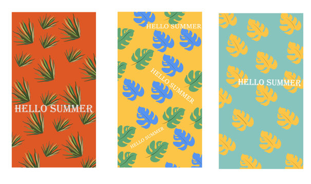 Colors summer buners whis green orange blue leters