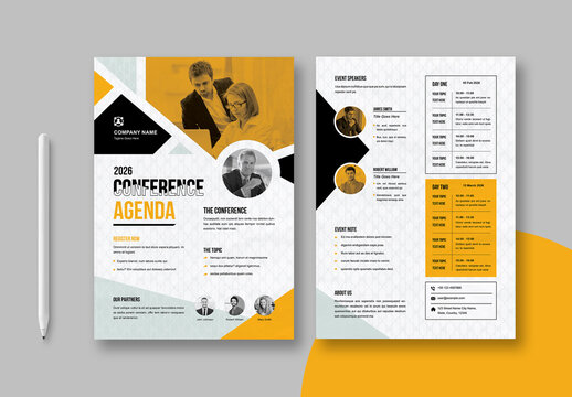 Conference Agenda Layout