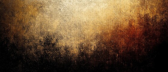 Obraz premium Textured Background with Gradient of Deep Earthy Tones Featuring Browns, Blacks, Light Browns, and Hints of Yellow for Artistic Projects and Design Work. Made with generative AI