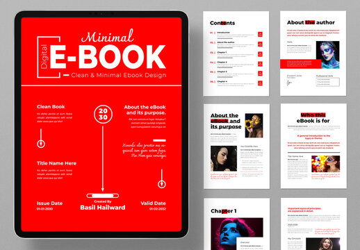Professional And Minimal E Book Layout