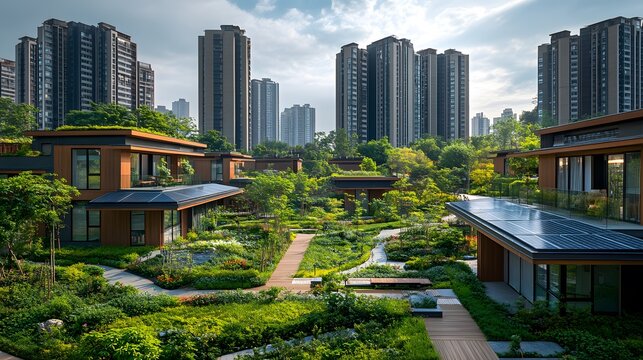 Dynamic Landscapes Merging Urban Life with Green Solutions for Environmental Protection