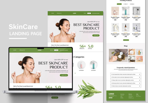 Landing Page For Skincare Product