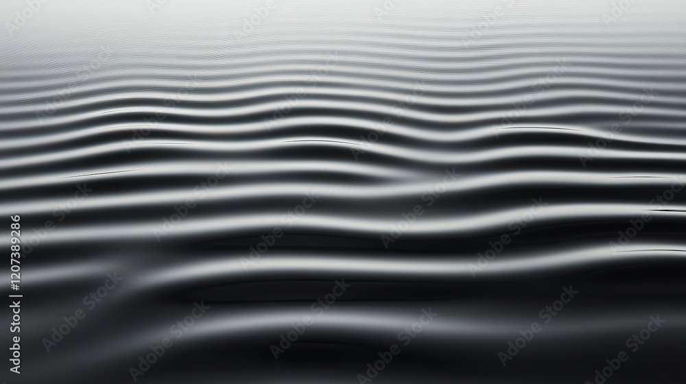 Poster tranquil water surface with gentle wave patterns captured in monochrome for serene backgrounds and a