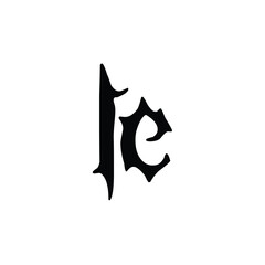 LE monogram logo design letter text name symbol monochrome logotype alphabet character simple logo