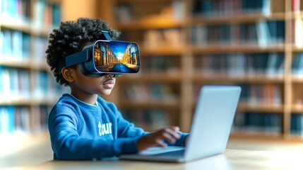 Preteen explores virtual reality in small-town library through engaging technology
