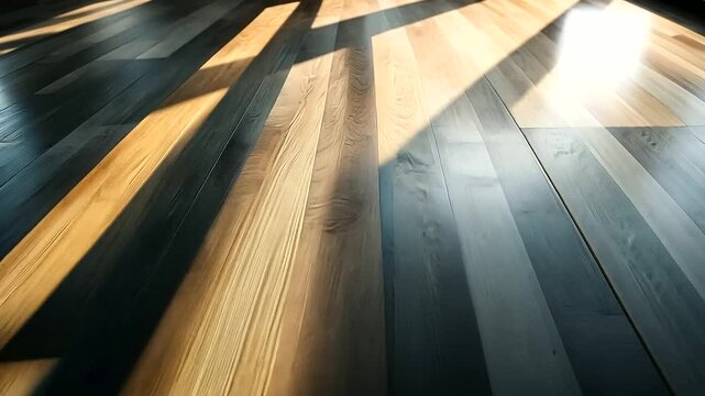 High-quality laminate flooring samples laid out in a gradient pattern, highlighting texture and durability.