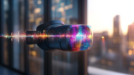 Virtual reality experience showcasing central bank digital currencies in a futuristic setting