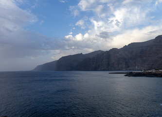 View of Los Gigantes from Mirador Punta del Roque, Tenerife.