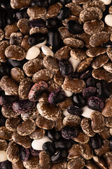 Kidney beans texture, top view, close up