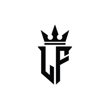 LF monogram logo design letter text name symbol monochrome logotype alphabet character simple logo