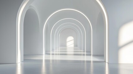 Interior empty room minimalist background