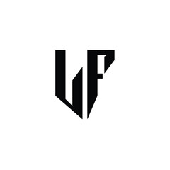 LF monogram logo design letter text name symbol monochrome logotype alphabet character simple logo
