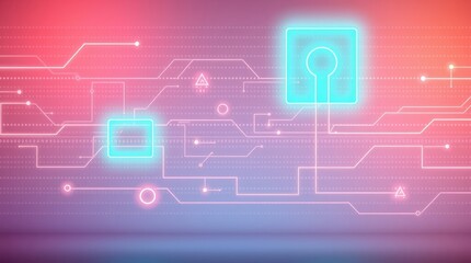 Digital art depicting a futuristic sci-fi scene with bright lens flares. Vibrant colors and dynamic light streaks accentuate the advanced technology theme