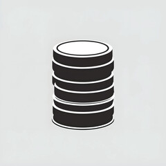 Vector of a stack of coins.