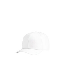 Fototapeta premium A simple white baseball cap on a transparent background., isolated on a transparent background.