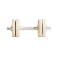 Fototapeta premium A versatile dumbbell designed for strength training and fitness workouts., isolated on a transparent background.