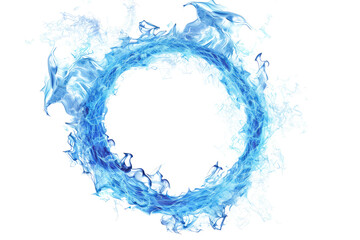 Obraz premium bonfire isolated on white.