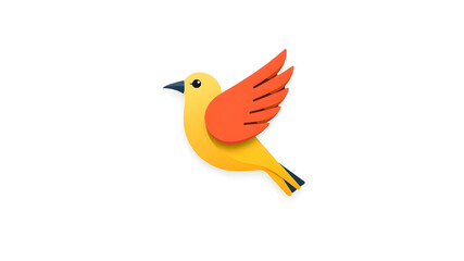 Bird logo icon illustration. Generative AI