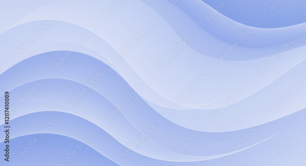 Poster abstract blue wavy background with soft flowing lines and smooth gradients