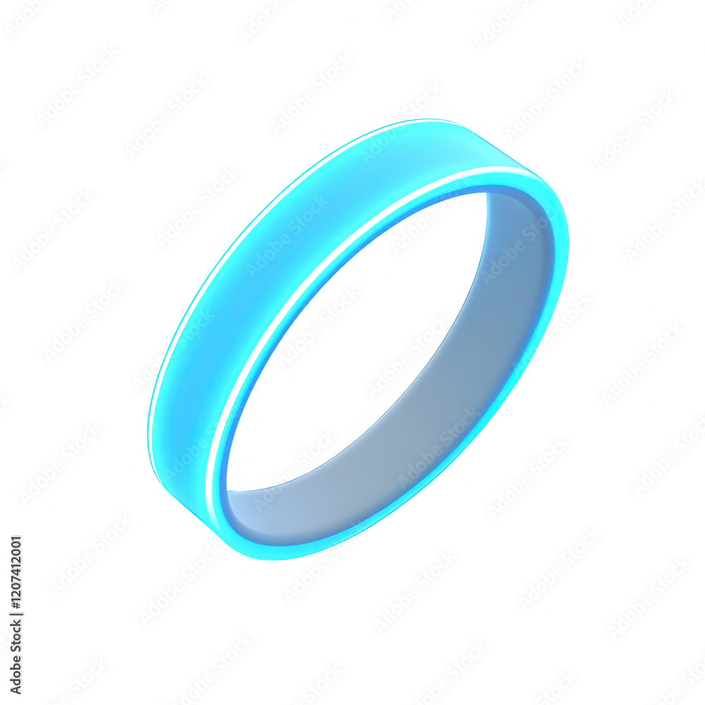 Poster futuristic glowing ring design symbolizing advanced technology and innovation., isolated on a transp
