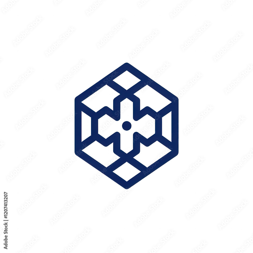 Poster modern geometric design representing technology and innovation in a digital world., isolated on a tr