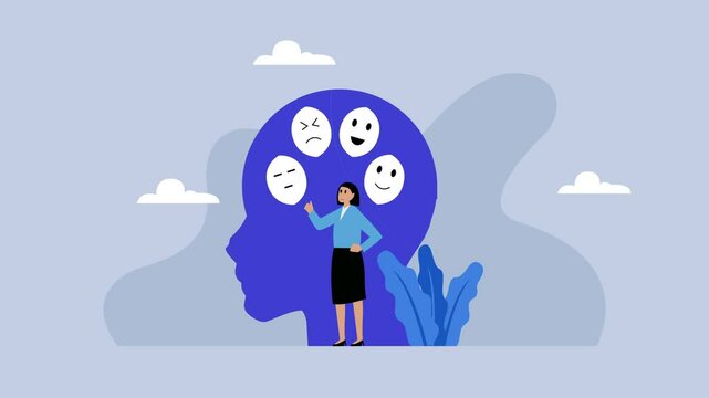 Emotional Awareness and Mental Health cartoon animation