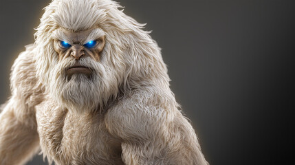 Naklejka premium Bigfoot with a menacing stare.